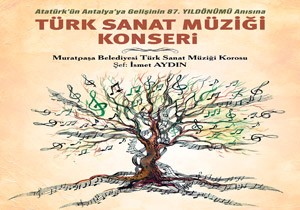 Atatrkn Antalyaya gelii ansna konser