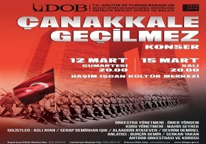 ANTDOB SAHNESNDE ANAKKALE GELMEZ KONSER