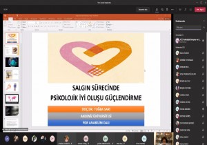 niversite rencileri ve Personeline Salgn Srecinde Psikolojik yi Oluu Glendirme Semineri